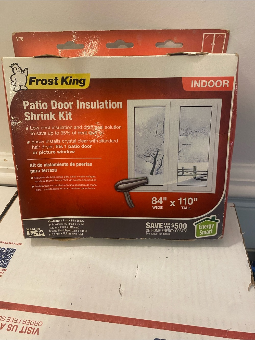 Frost King Patio Door Insulation Shrink Kit New With Tags